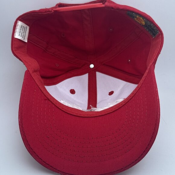 Cabela's SnapBack Cap Hat Red Size OSFM Embroidered Logo - Picture 4 of 5